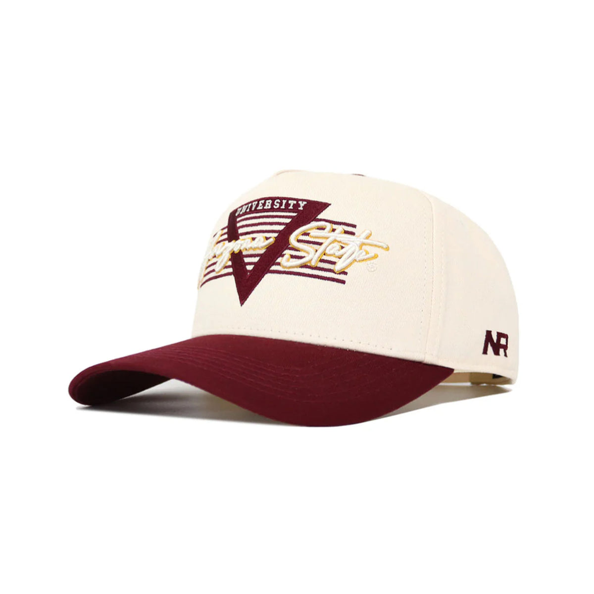 NCAA Arizona State Sun Devils No Rivals Triangle Game Cap Structured Hat- Cream