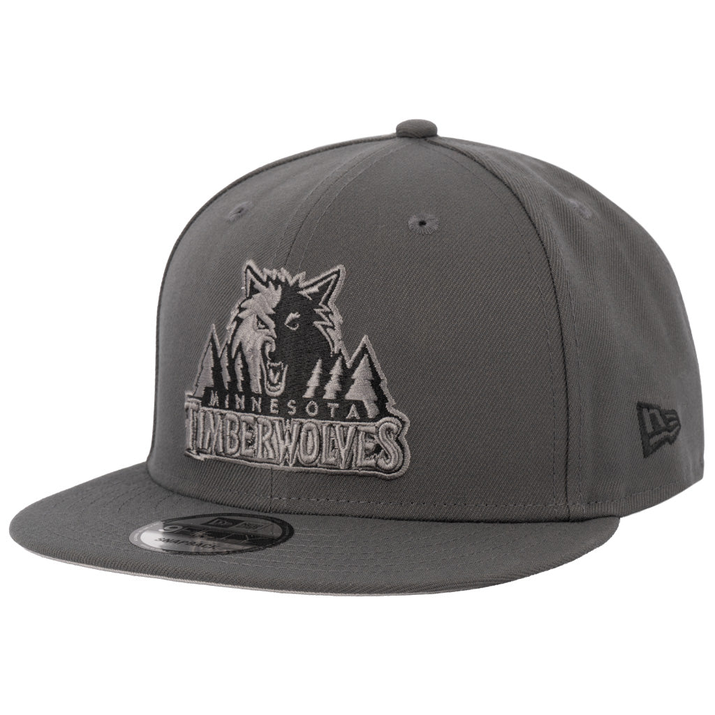 NBA Minnesota Timberwolves New Era Gray Prestige 9FIFTY Snapback Hat - Graphite