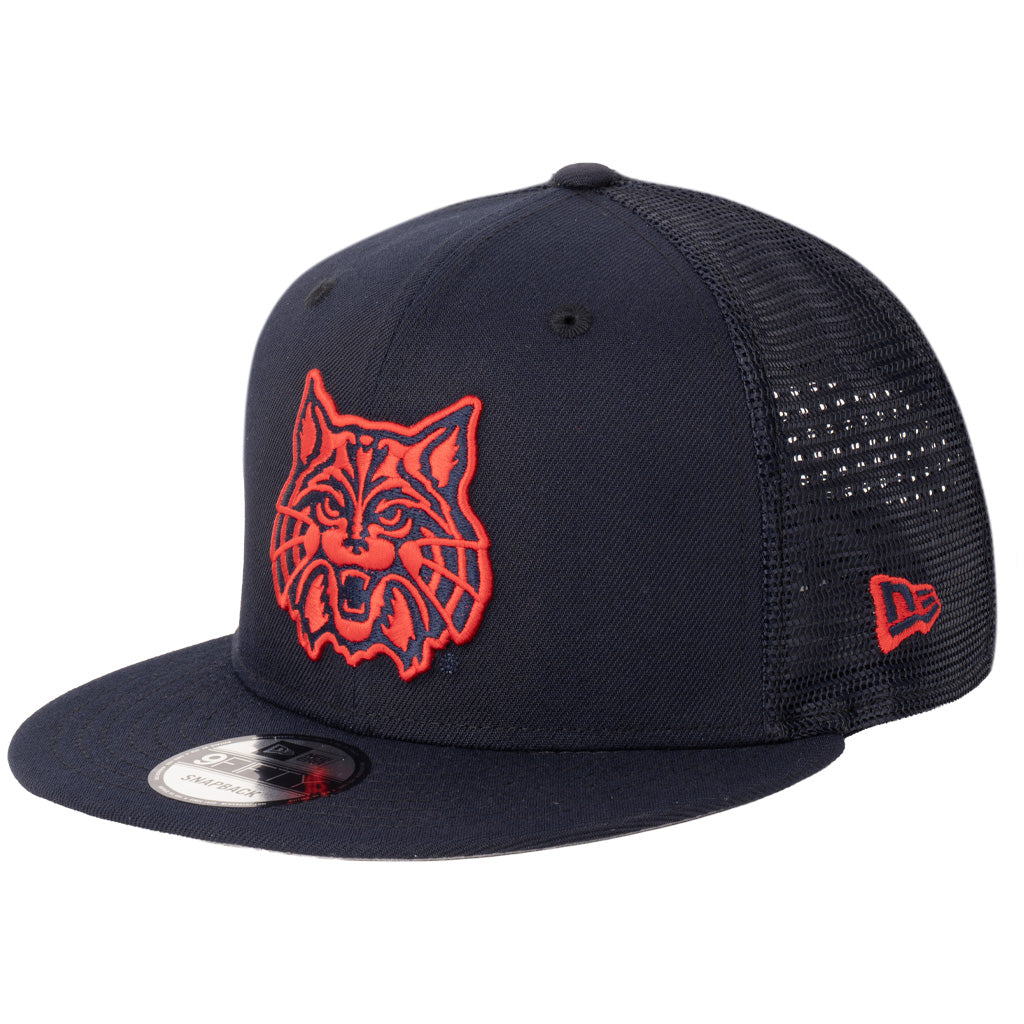 NCAA Arizona Wildcats New Era Cathead Shadowline Trucker 9FIFTY Snapback Hat - Navy