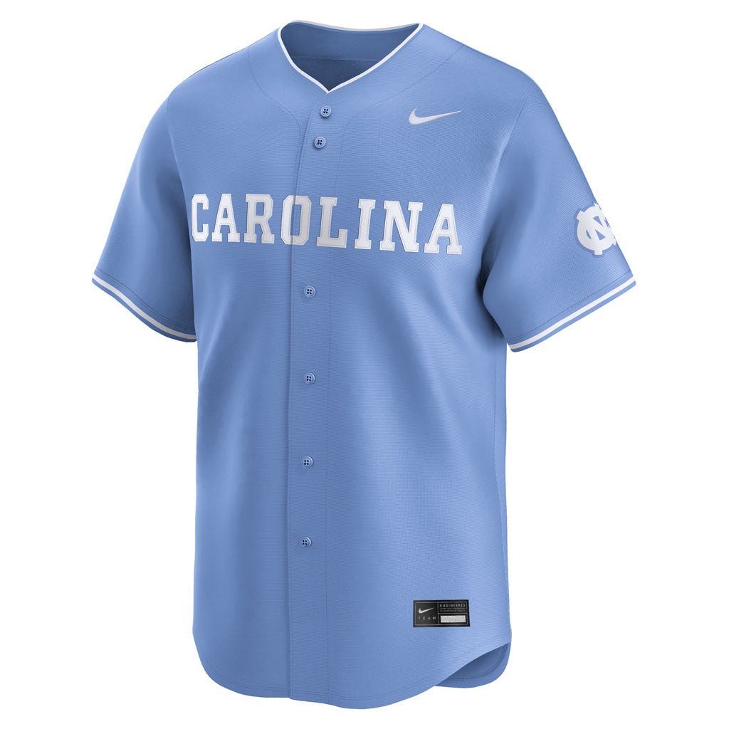 NCAA North Carolina Tar Heels Nike Road Baseball Limited Jersey - Blue
