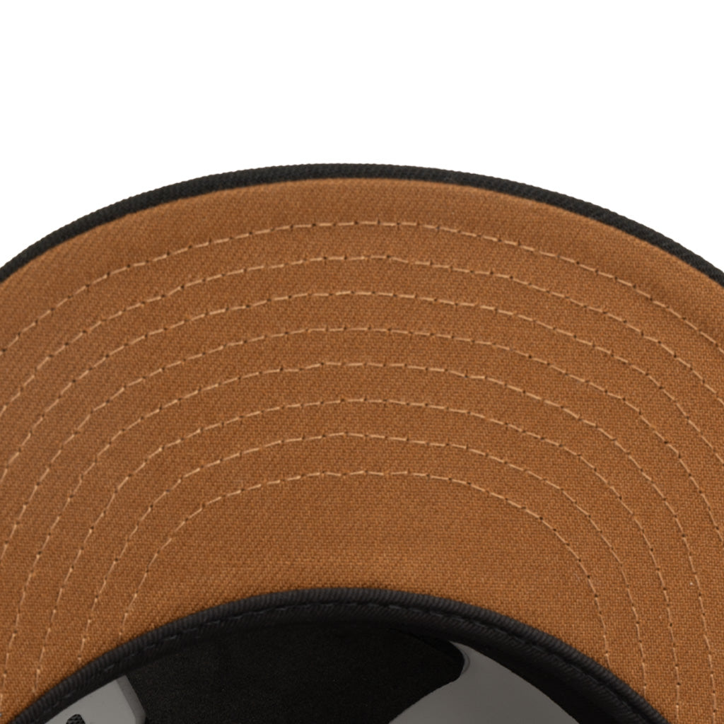 NFL Las Vegas Raiders New Era Brown Under Visor 59FIFTY Fitted Hat - Black