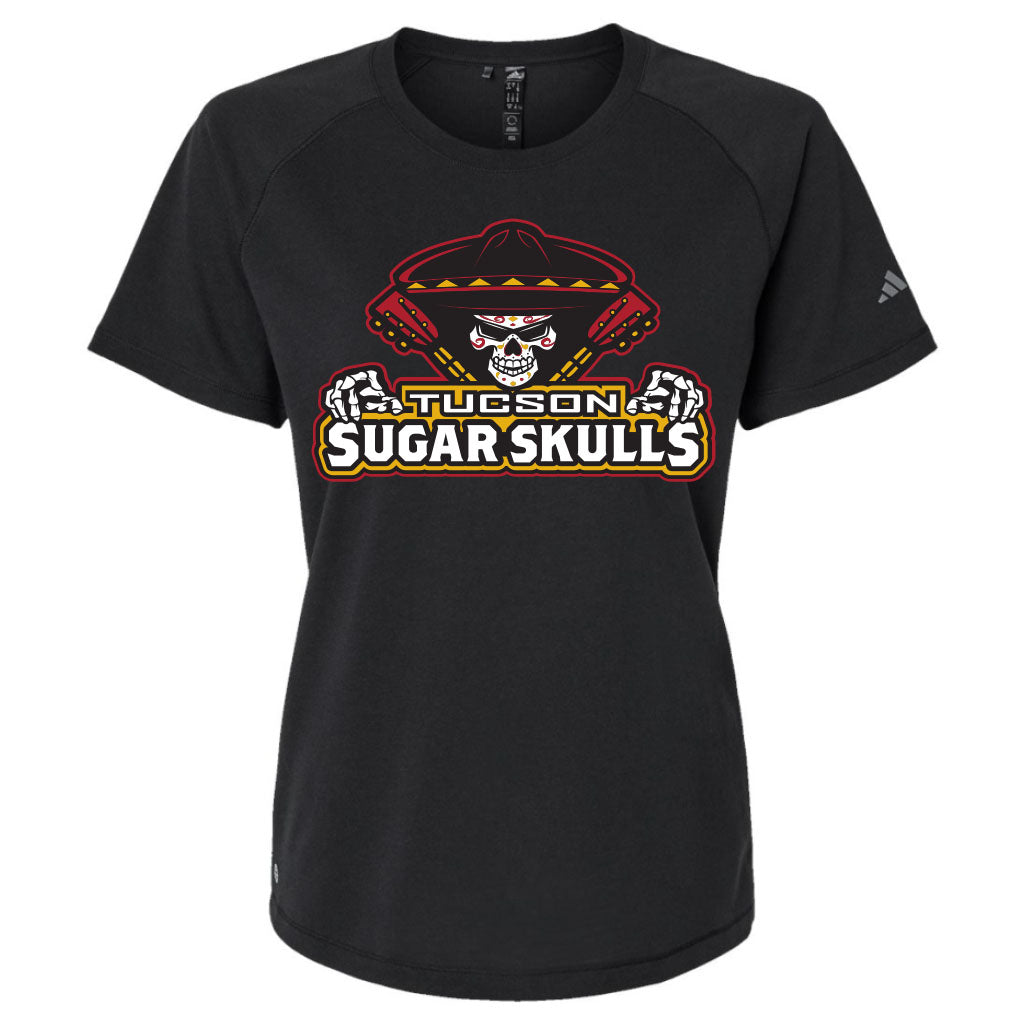 Tucson Sugar Skulls Women's adidas Stack Logo Tee - Black