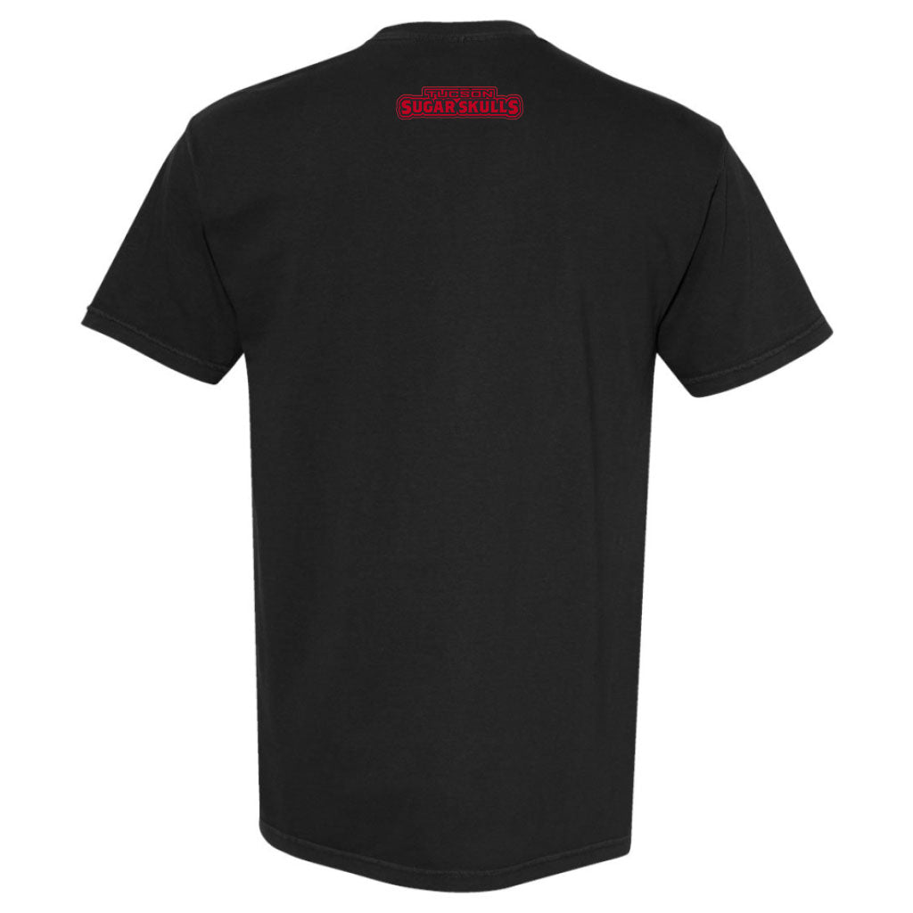 Tucson Sugar Skulls Comfort Colors Hands Wordmark Heavyweight Tee -  Black