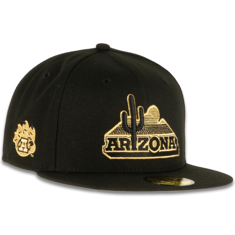 NCAA Arizona Wildcats New Era Black &amp; Gold 59FIFTY Fitted