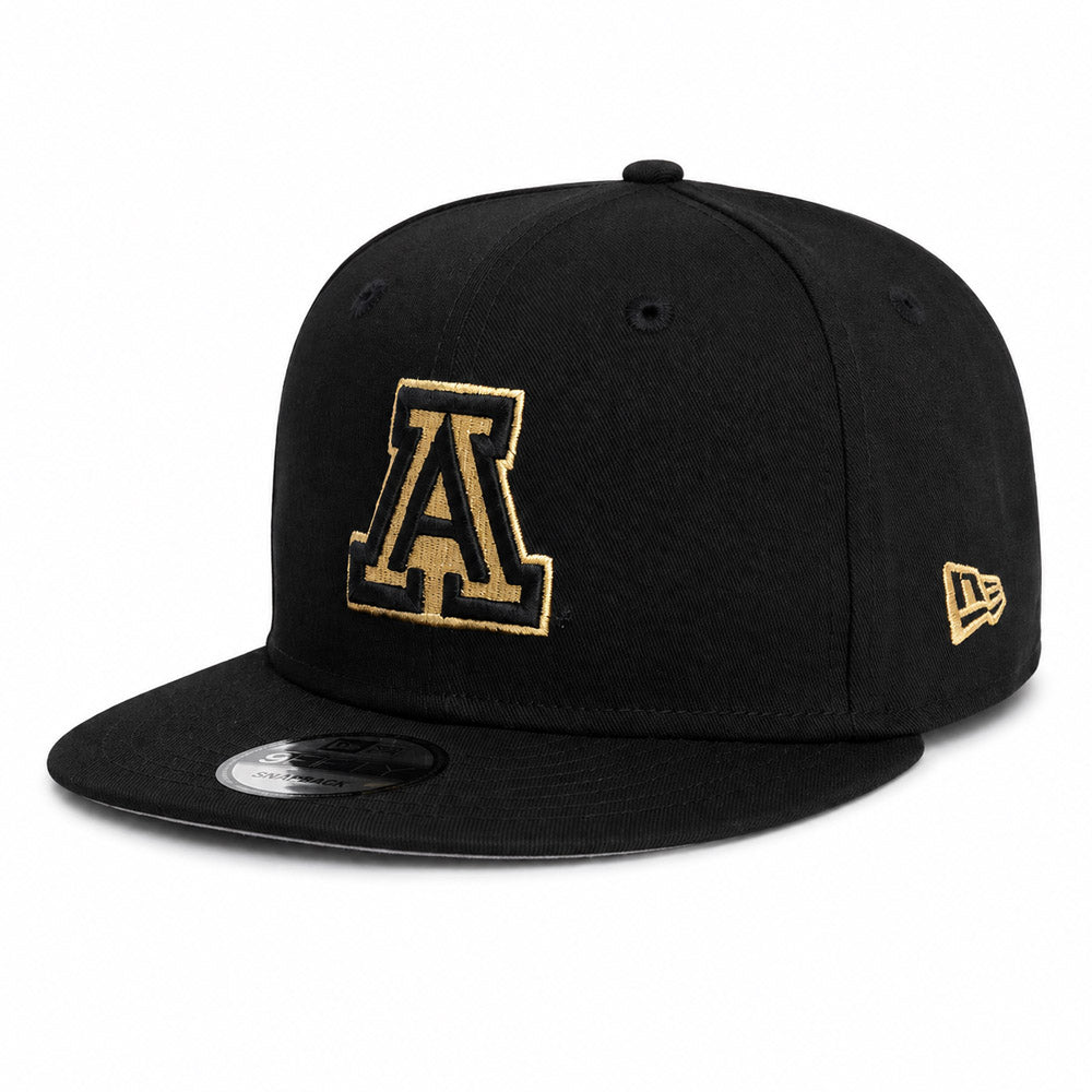 NCAA Arizona Wildcats Youth New Era Black & Gold 9FIFTY Snapback Hat - Black