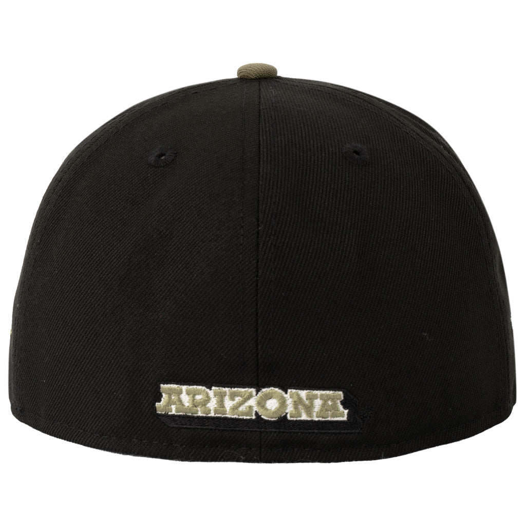 NCAA Arizona Wildcats New Era Midnight Jungle 59FIFTY Fitted Hat - Black
