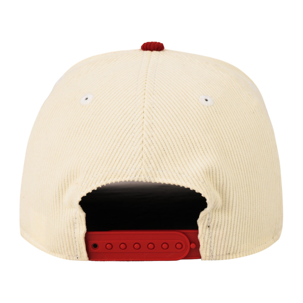 NCAA Arizona Wildcats New Era All Corduroy 9FIFTY A-Frame Snapback Hat - Cream