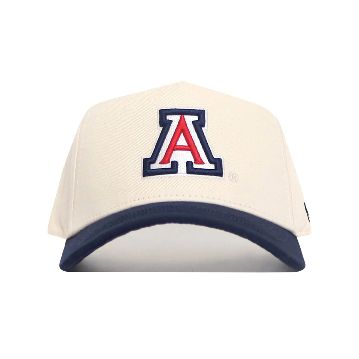 NCAA Arizona Wildcats No Rivals Logo Patch Structured Hat- Cream