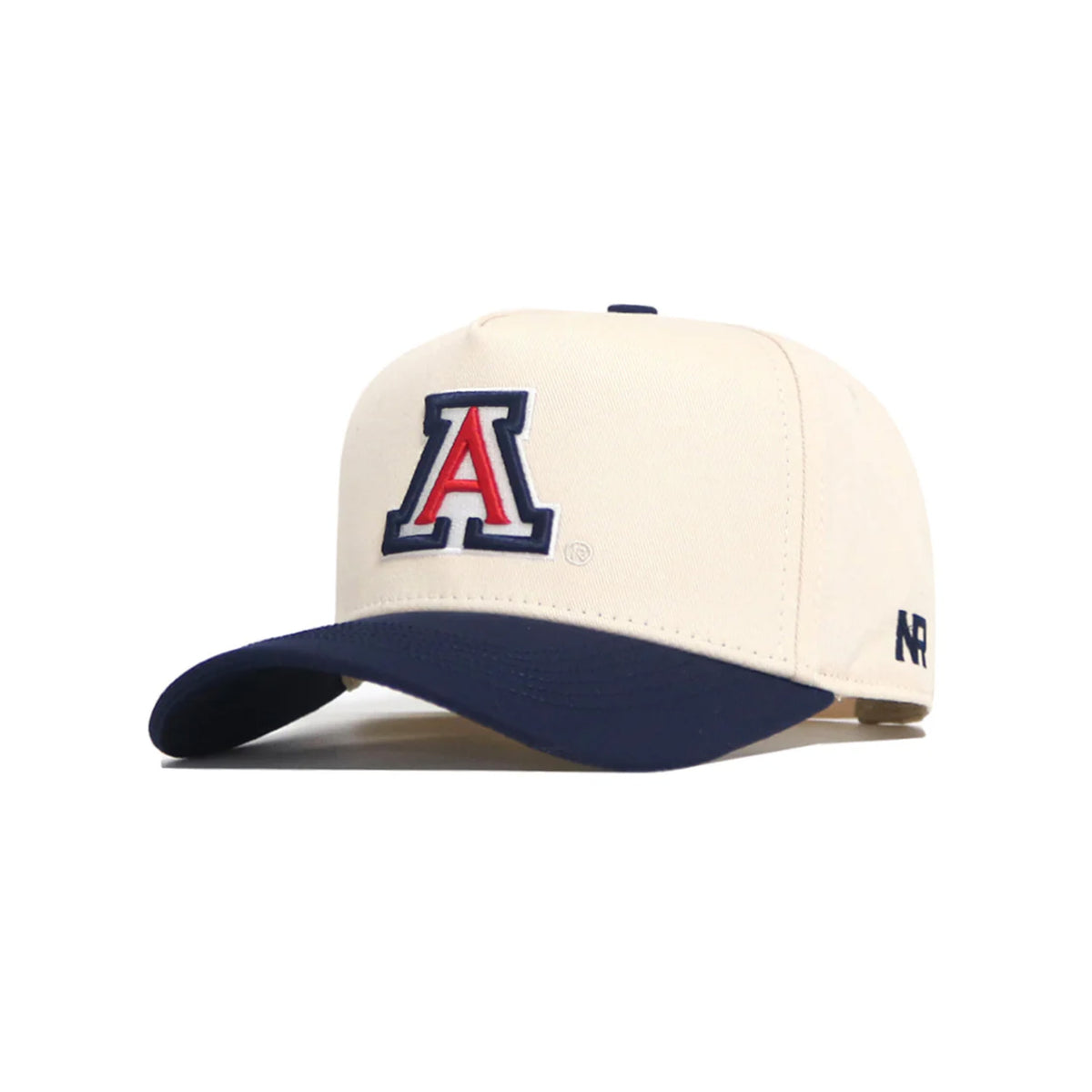 NCAA Arizona Wildcats No Rivals Logo Patch Structured Hat- Cream