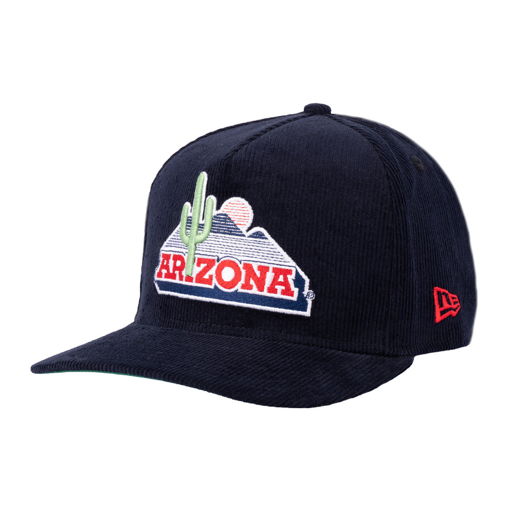 NCAA Arizona Wildcats New Era All Corduroy 9FIFTY A-Frame Snapback Hat - Navy