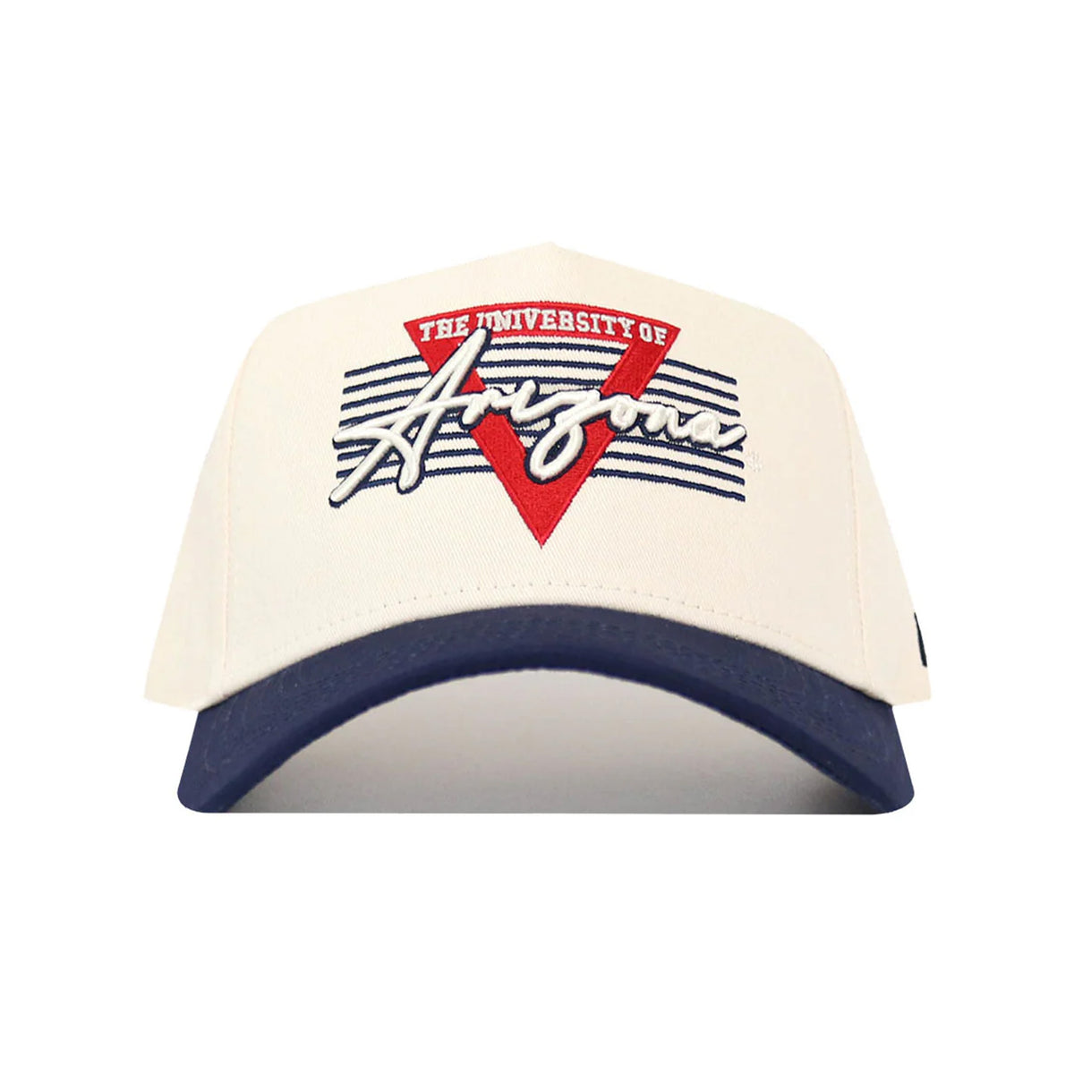 NCAA Arizona Wildcats No Rivals Triangle Game Structured Hat- Cream