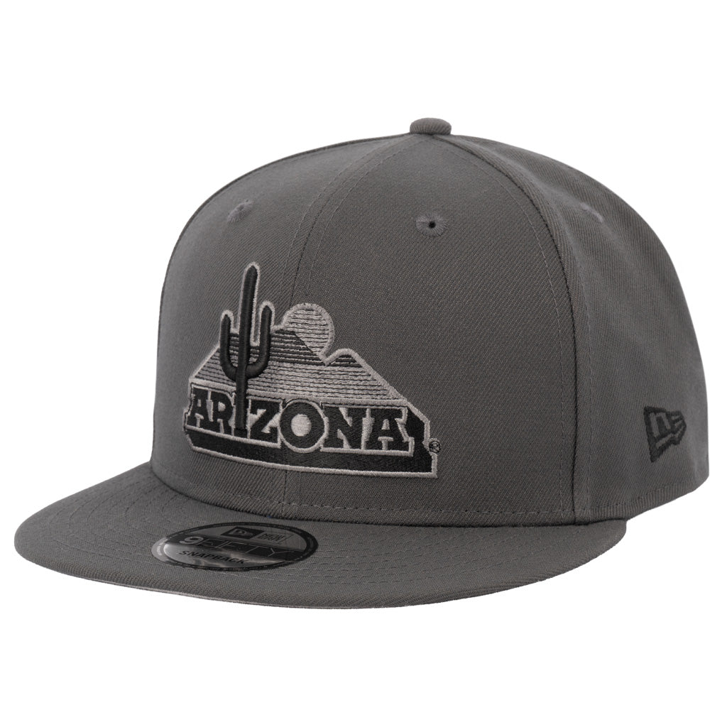 NCAA Arizona Wildcats New Era Gray Prestige 9FIFTY Snapback Hat - Graphite