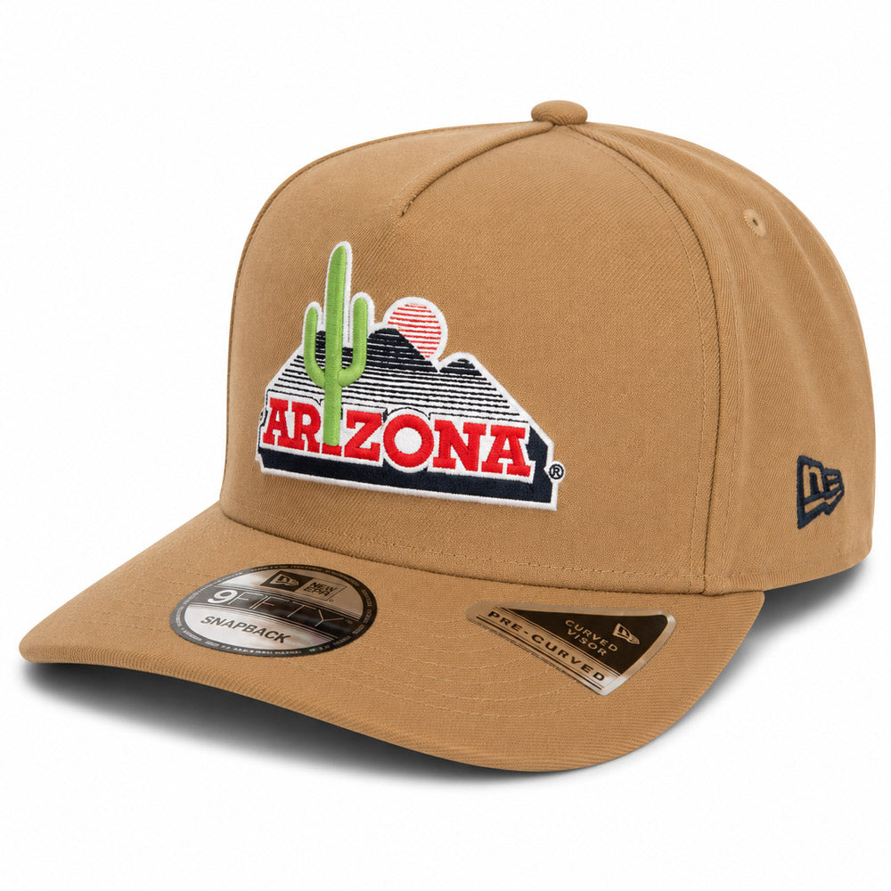 NCAA Arizona Wildcats New Era VaultKhaki 9FIFTY A-Frame Snapback Hat - Khaki