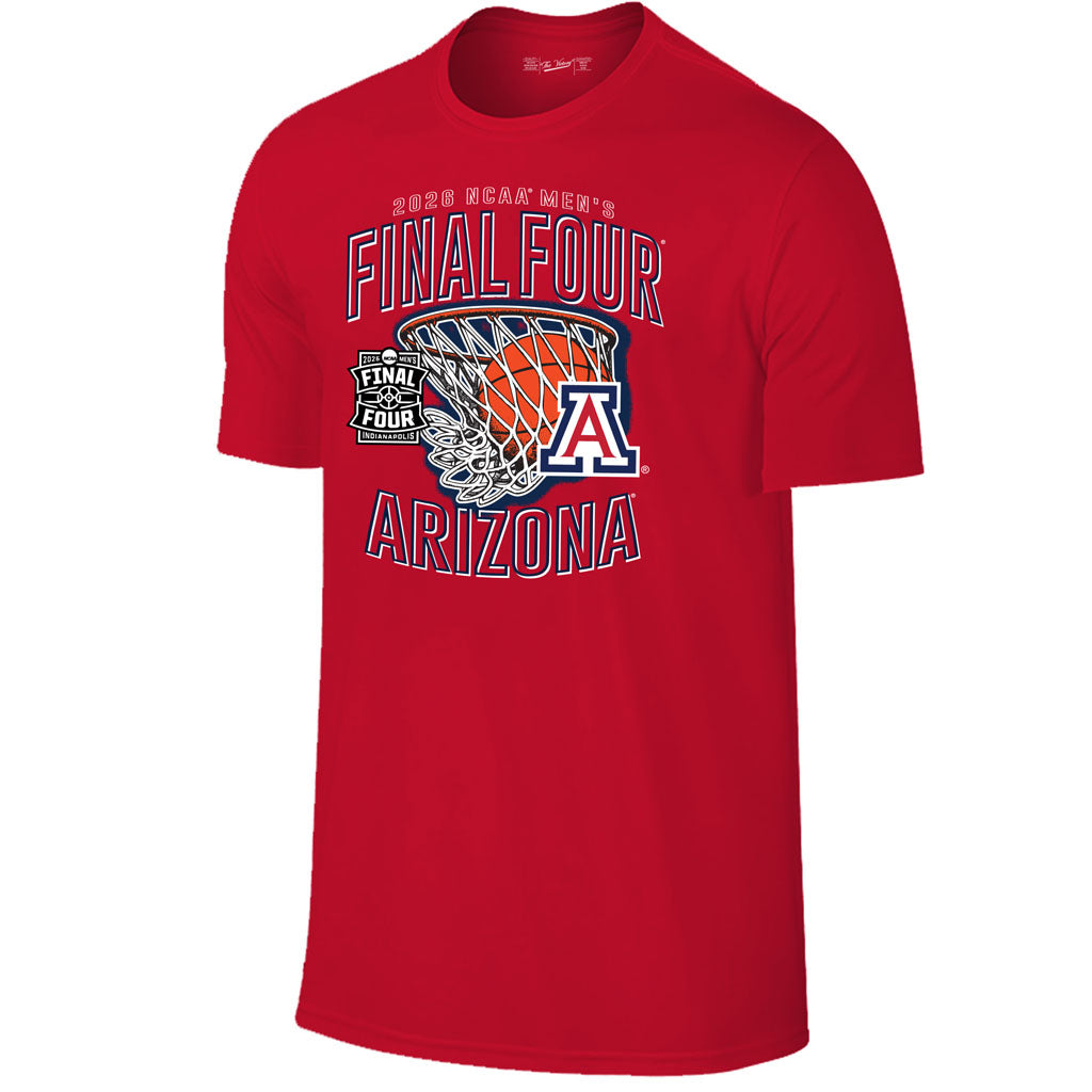 NCAA Arizona Wildcats Retro Brand 2026 Final Four Swoosh Net T-Shirt - Red