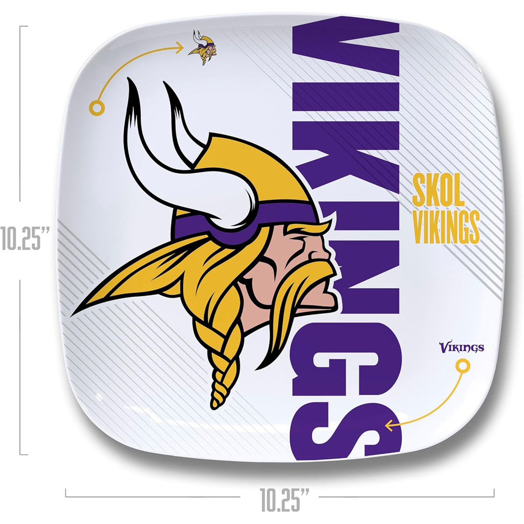 NFL Minnesota Vikings YouTheFan Dinner Plate