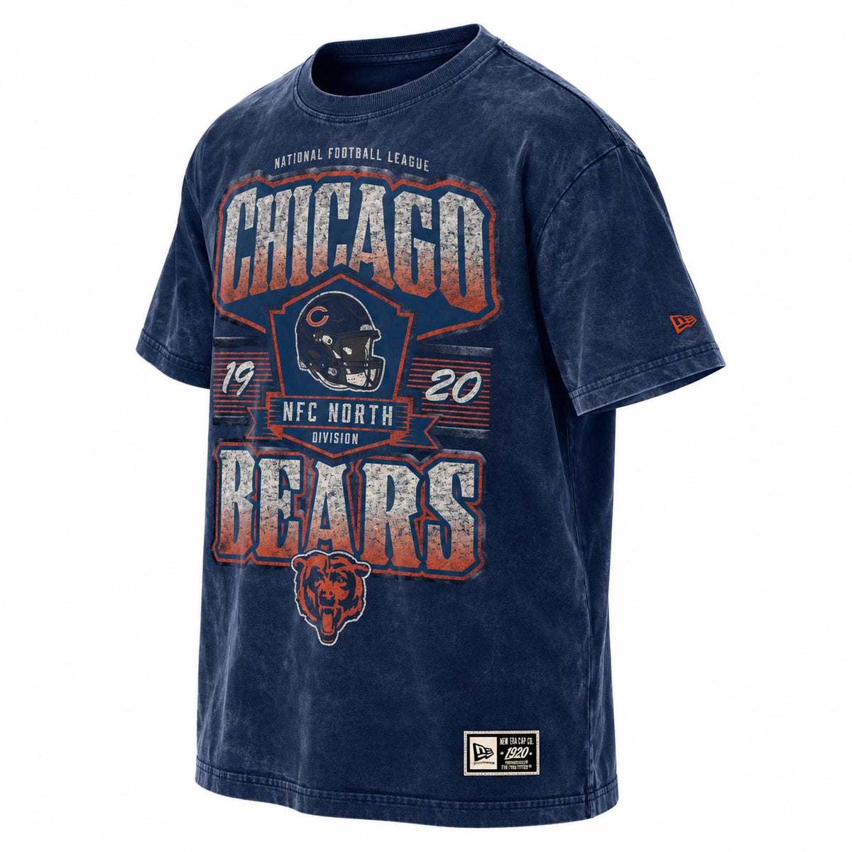 NFL Chicago Bears New Era Vintage Division T-Shirt- Navy