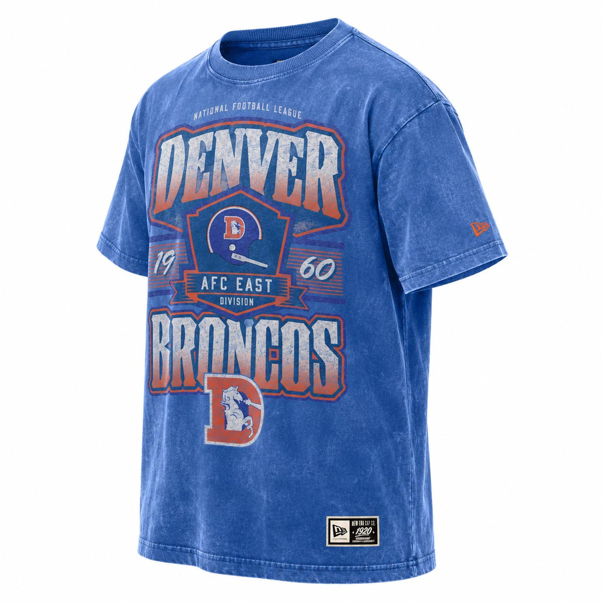 NFL Denver Broncos New Era Vintage Division T-Shirt- Blue