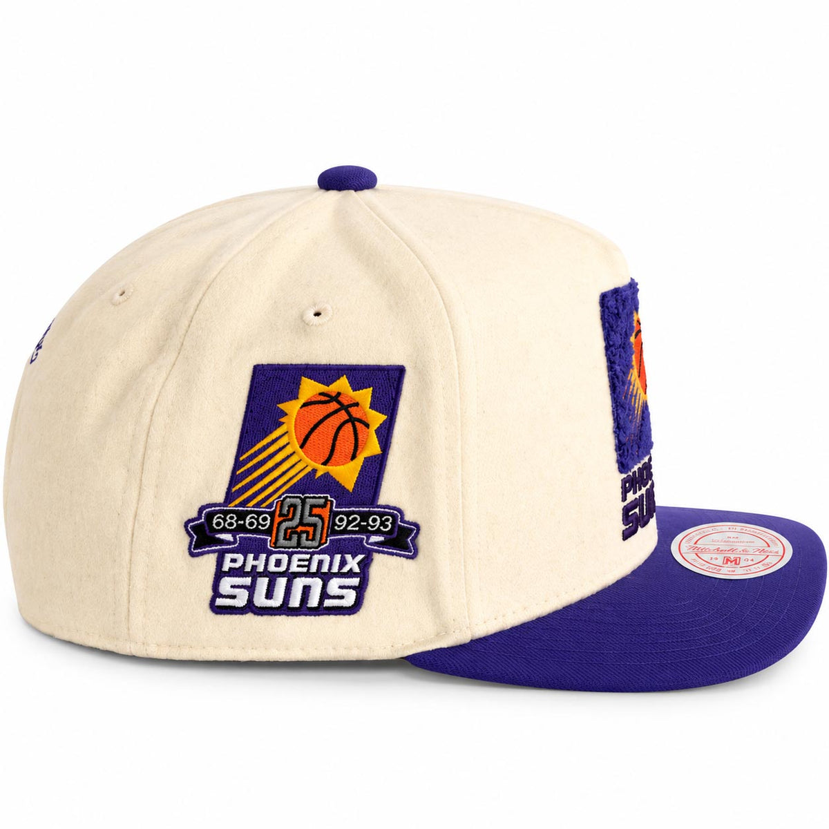 NBA Phoenix Suns Mitchell & Ness Cream Team Pro Snapback Hat- Cream