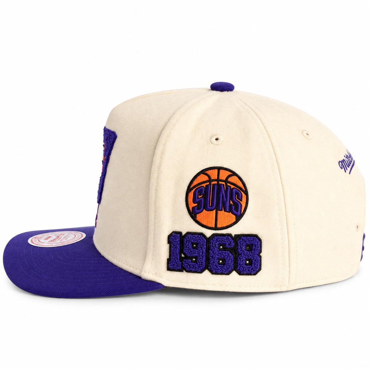 NBA Phoenix Suns Mitchell & Ness Cream Team Pro Snapback Hat- Cream