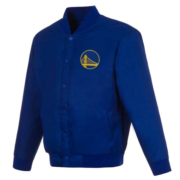 NBA Golden State Warriors JH Design Poly-Twill Jacket- Blue