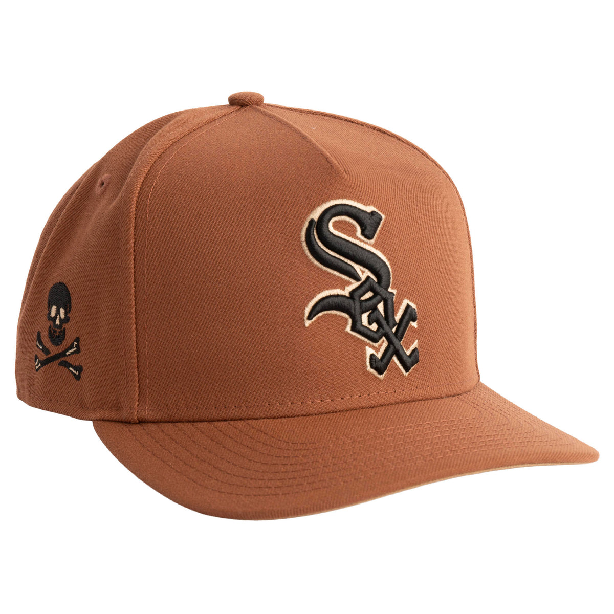 MLB Chicago White Sox New Era Jolly Roger 9FIFTY A-Frame Snapback Hat- Brown