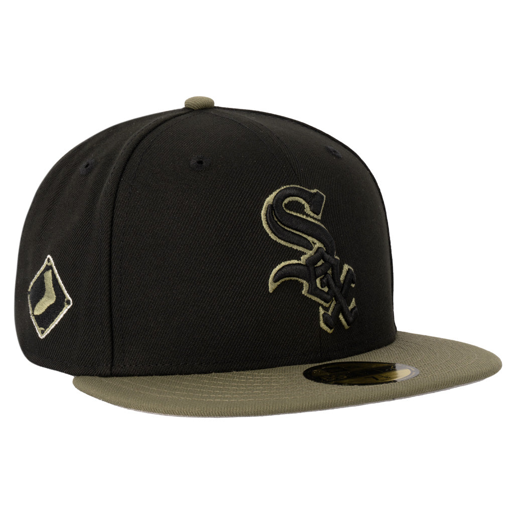 MLB Chicago White Sox New Era Midnight Jungle 59FIFTY Fitted Hat - Black