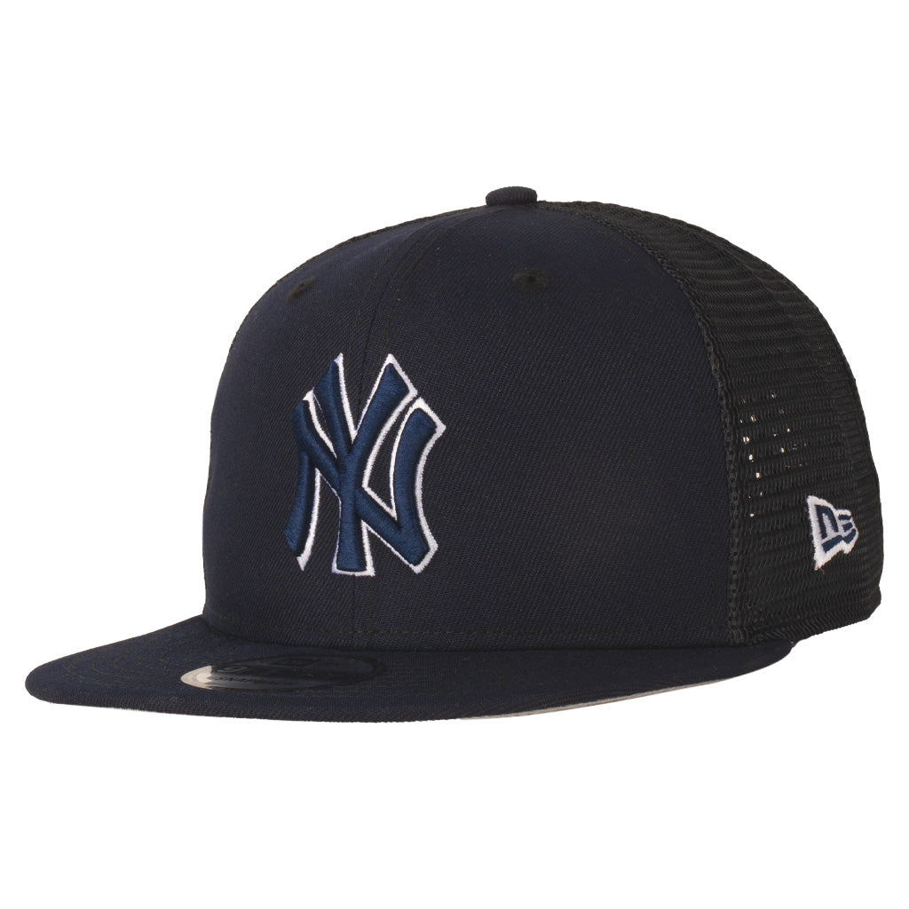 MLB New York Yankees New Era Shadowline 9FIFTY Snapback Trucker Hat - Navy