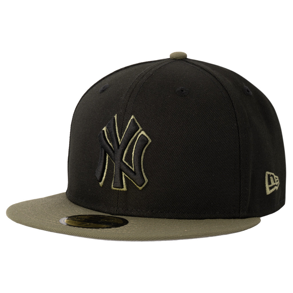 MLB New York Yankees New Era Midnight Jungle 59FIFTY Fitted Hat - Black