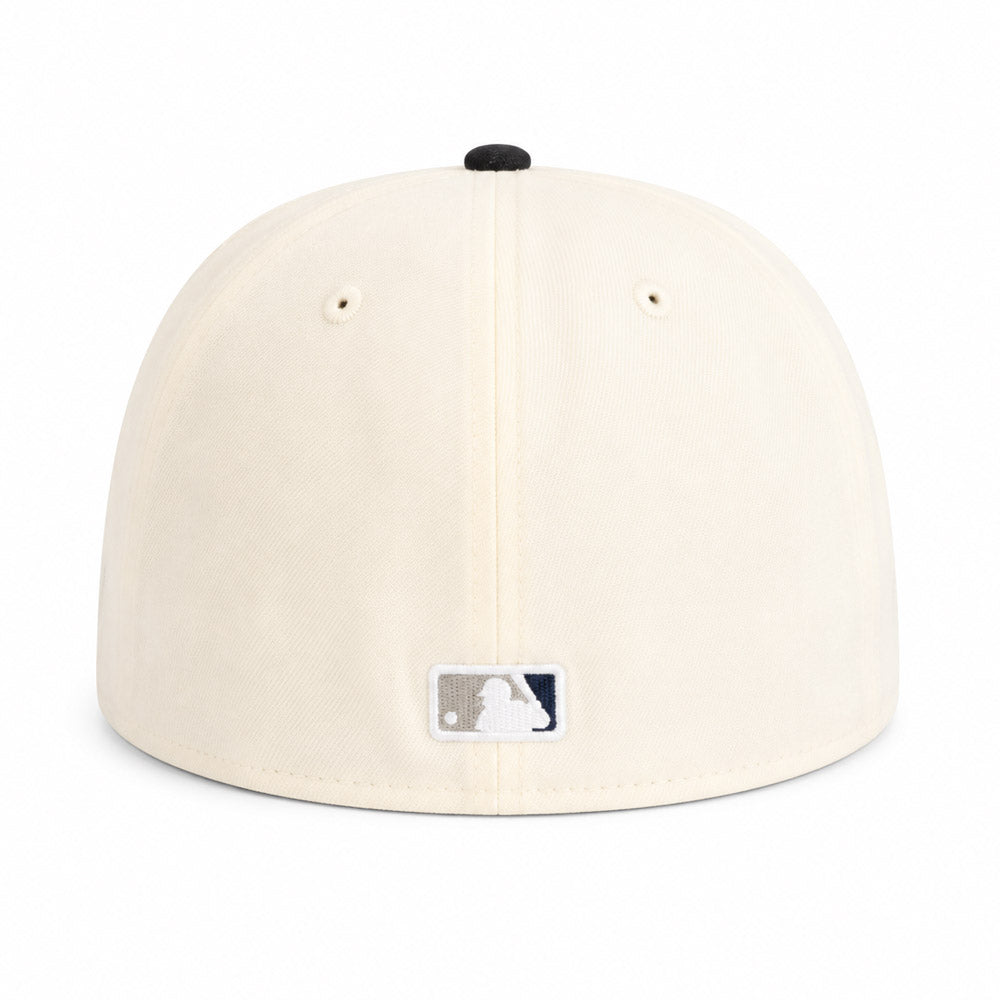 MLB New York Yankees New Era Two-Tone Summer Flower 59FIFTY Fitted Hat - Cream