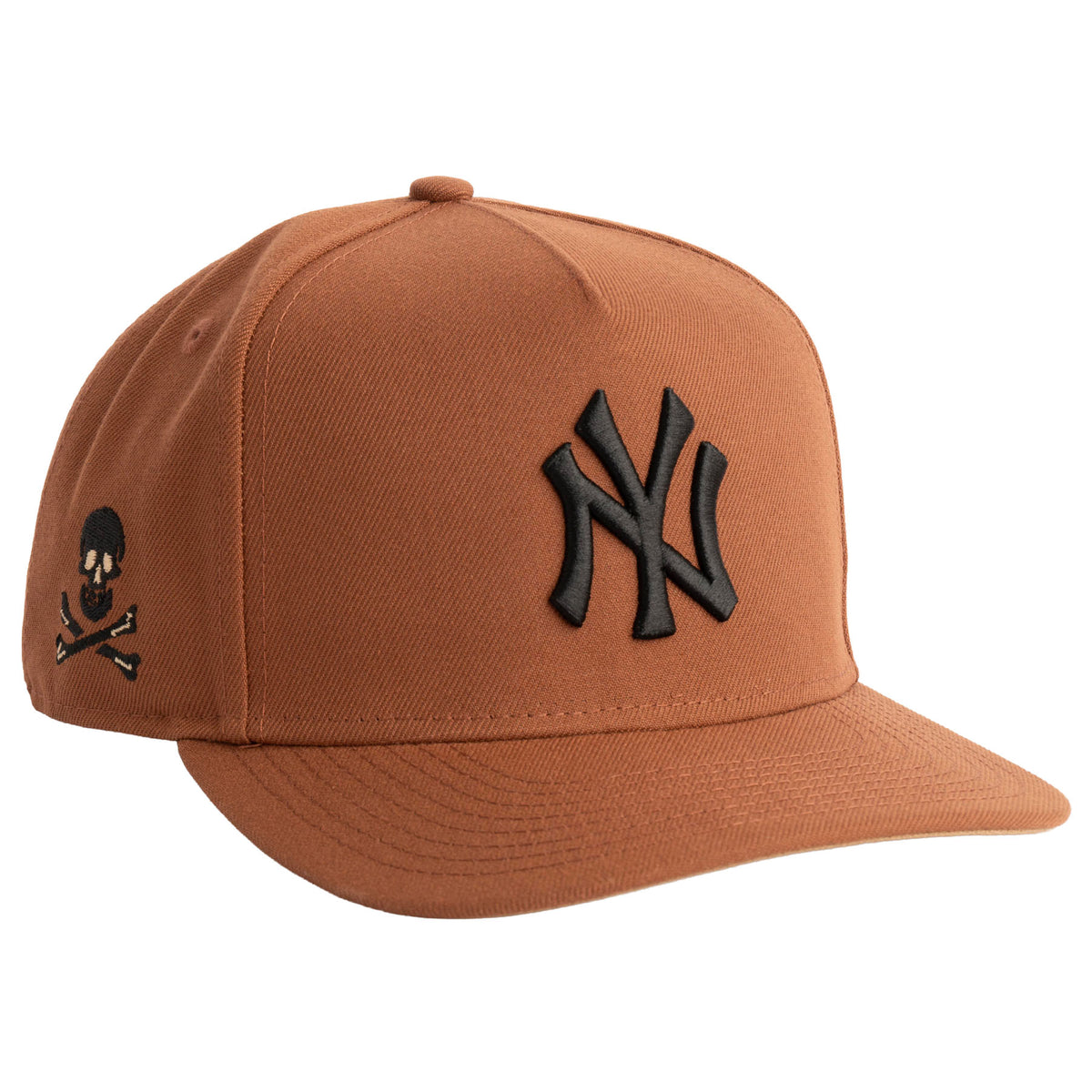 MLB New York Yankees New Era Jolly Roger 9FIFTY A-Frame Snapback Hat- Brown