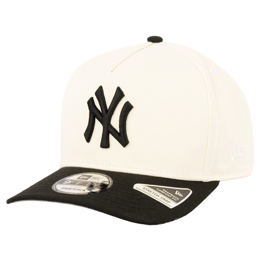 MLB New York Yankees New Era Two-Tone Classified 9FIFTY A-Frame Snapback Hat - Cream