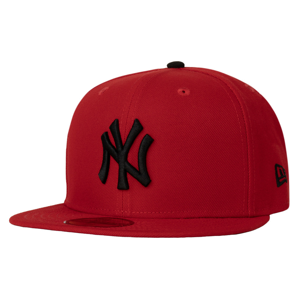 MLB New York Yankees New Era Crimson 59FIFTY Fitted Hat - Red