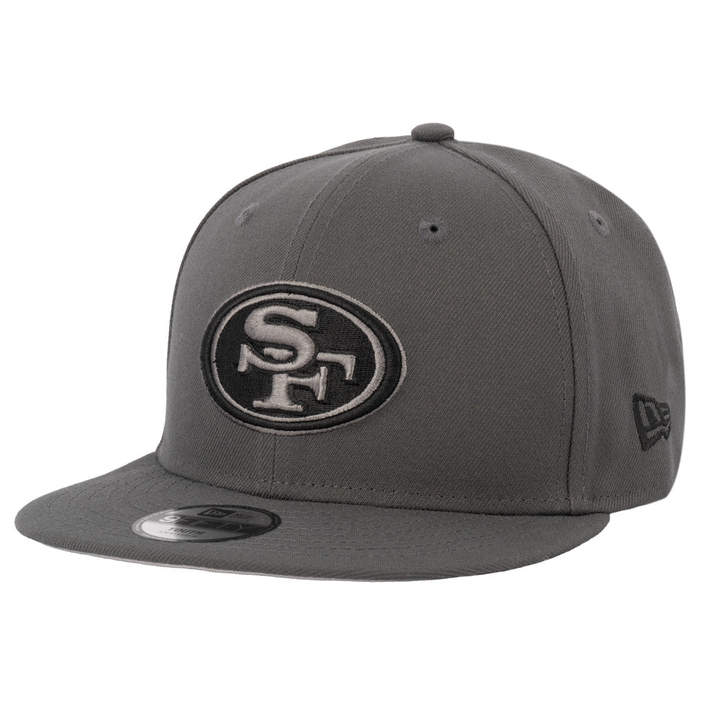 NFL San Francisco 49ers Youth New Era Gray Prestige 9FIFTY Snapback Hat - Graphite