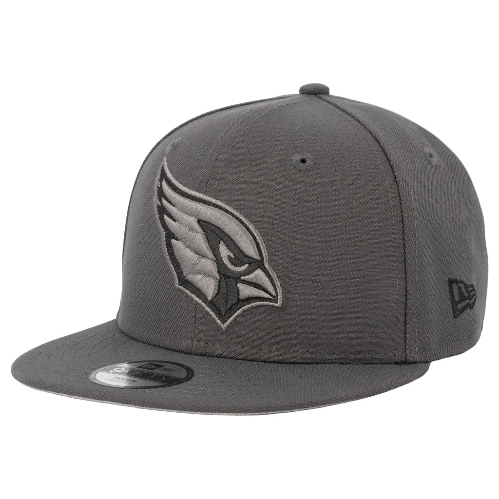 NFL Arizona Cardinals Youth New Era Gray Prestige 9FIFTY Snapback Hat - Graphite