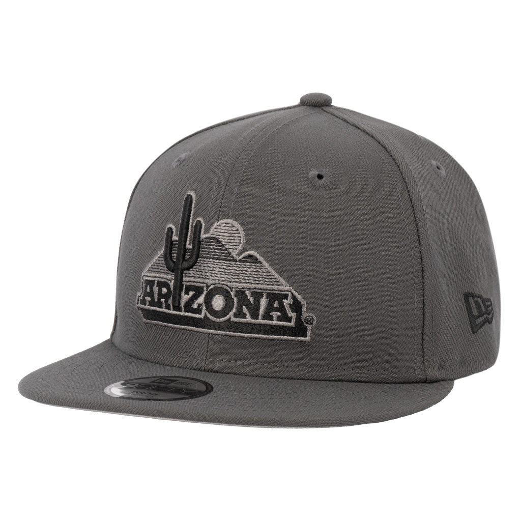 NCAA Arizona Wildcats Youth New Era Gray Prestige 9FIFTY Snapback Hat - Graphite