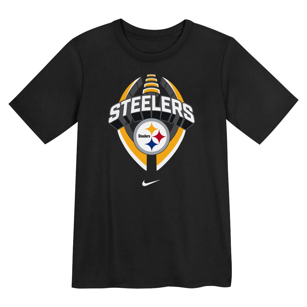 NFL Pittsburgh Steelers Kids Nike Icon T-Shirt - Black