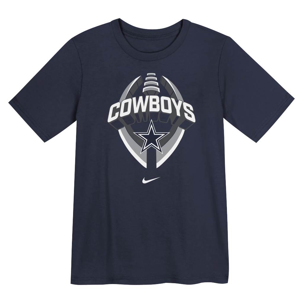 NFL Dallas Cowboys Kids Nike Icon Legend T-Shirt - Navy