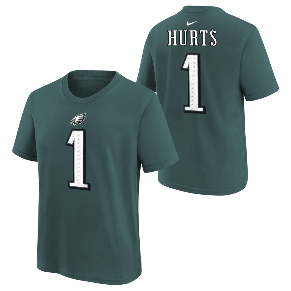 NFL Philadelphia Eagles Jalen Hurts Youth Nike Name & Number T-Shirt - Green