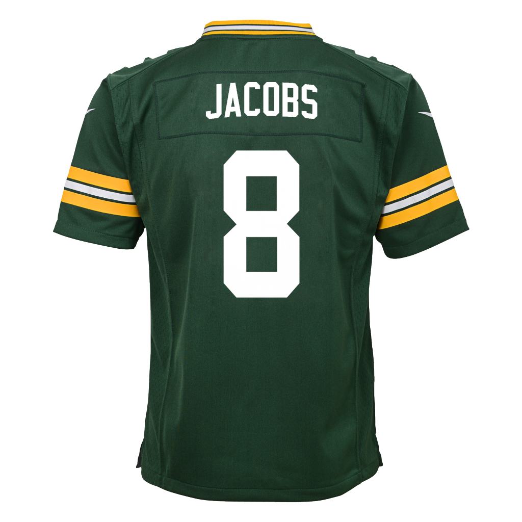 NFL Green Bay Packers Josh Jacobs Youth Nike Home Game Jersey - Green
