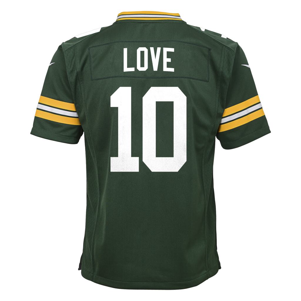 NFL Green Bay Packers Jordan Love Youth Nike Home Game Jersey - Green