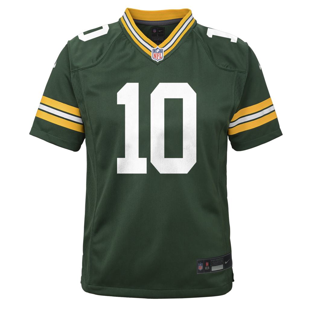NFL Green Bay Packers Jordan Love Youth Nike Home Game Jersey - Green