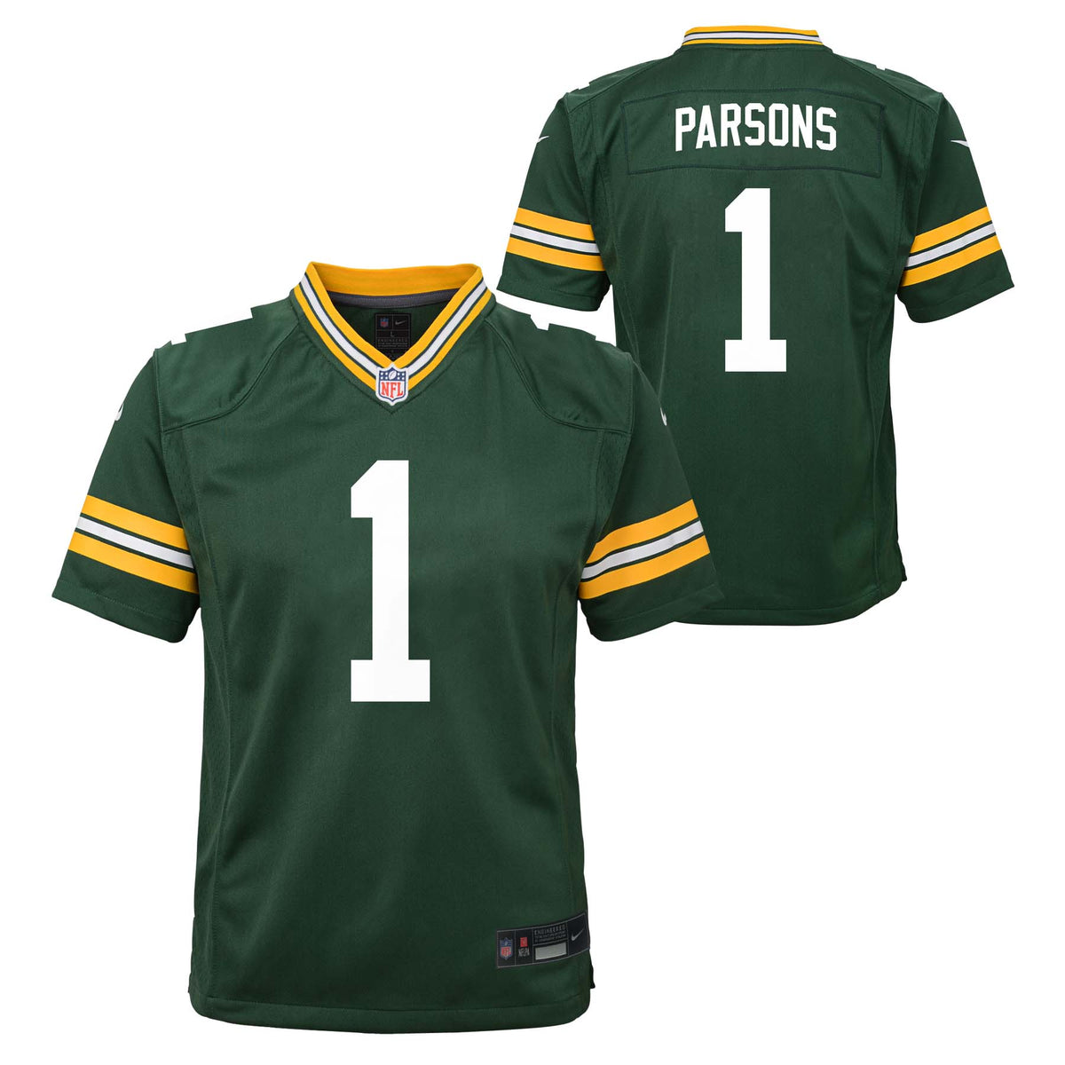 NFL Green Bay Packers Micah Parsons Youth Nike Home Game Jersey