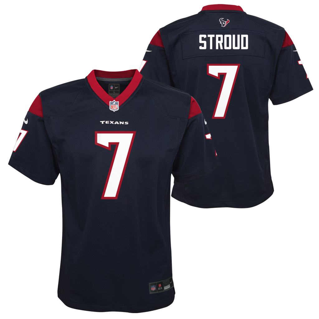 NFL Houston Texans CJ Stroud Youth Nike Home Game Jersey - Navy