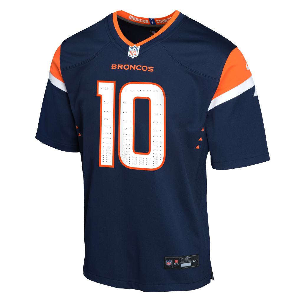 NFL Denver Broncos Bo Nix Youth Nike Home Game Jersey - Navy