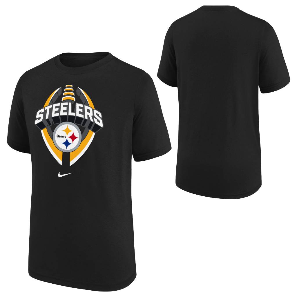 NFL Pittsburgh Steelers Youth Nike Icon T-Shirt - Black