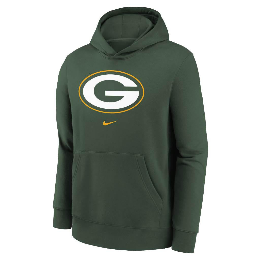 NFL Green Bay Packers Youth Nike Club Pullover Hoodie - Green
