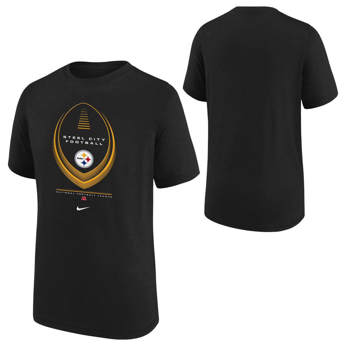 NFL Pittsburgh Steelers Youth Nike Icon Legend T-Shirt- Black