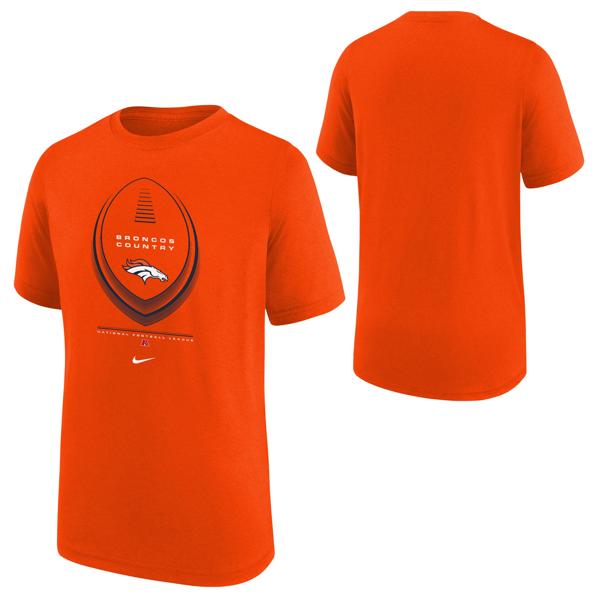 NFL Denver Broncos Youth Nike Icon Legend T-Shirt- Orange