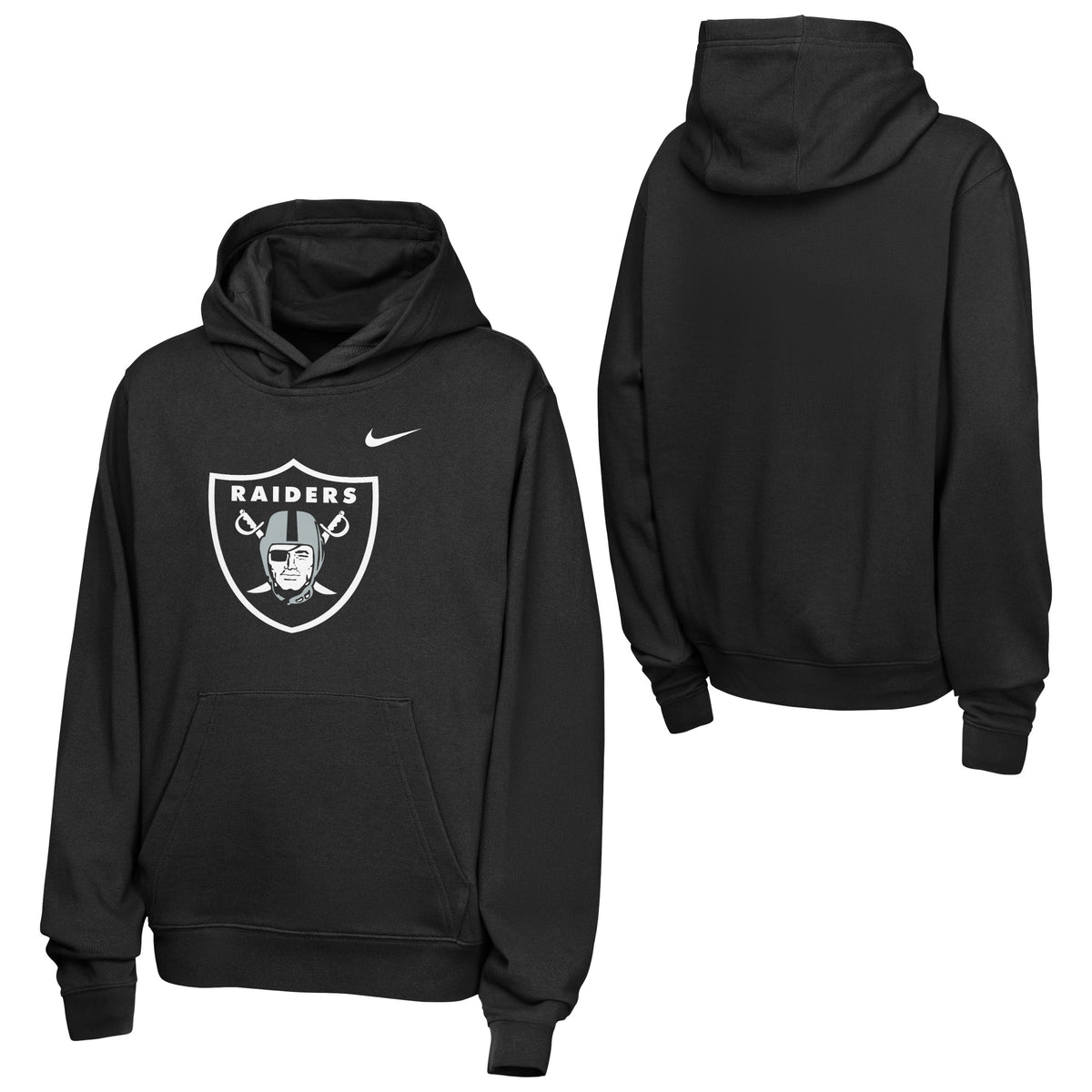 NFL Las Vegas Raiders Youth Nike 2026 Club Hoodie- Black