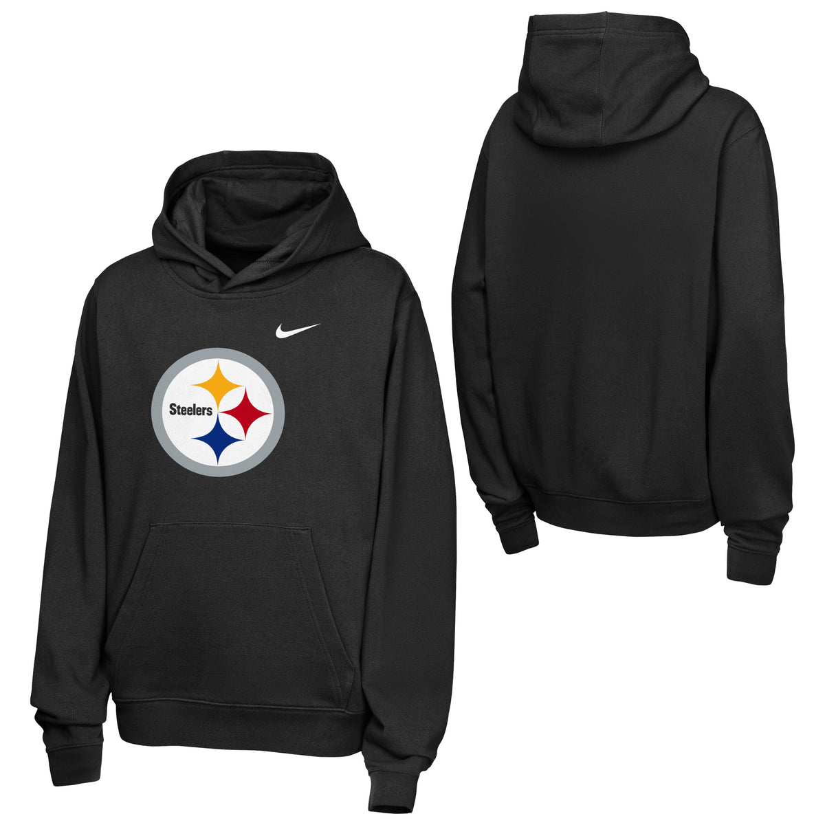 NFL Pittsburgh Steelers Youth Nike 2026 Club Hoodie- Black
